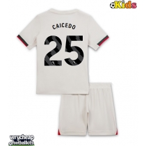 Chelsea Moises Caicedo #25 Replica Away Minikit 2025-26 Short Sleeve (+ pants)